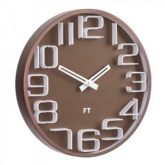 Dizajnové nástenné hodiny Future Time FT8010BR Numbers 30cm Dizajnové nástenné hodiny Future Time FT8010BR Numbers 30cm